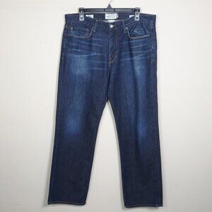 Lucky Brand White Oak Cone Denim 363 Vintage Straight Jeans 34x30
